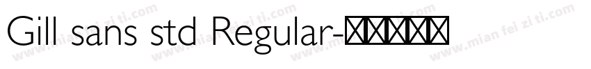 Gill sans std Regular字体转换